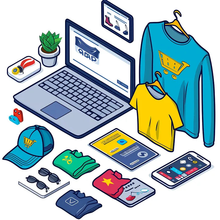 E-commerce dashboard with order analytics, shipping labels, and sales graphs illustrating strategies for processing, shipping, and boosting profits.