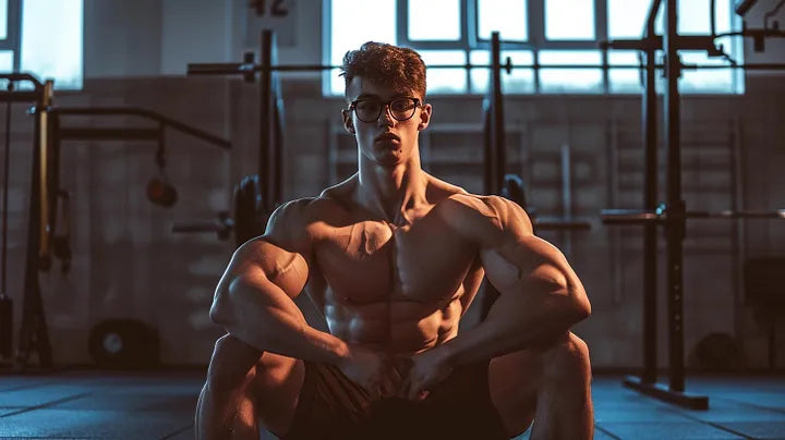 Assorted pre-workout supplement containers labeled 2024 edition, arranged on a gym bench, highlighting best-value fitness picks.