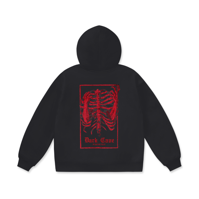 Dark Cave Ribcage Hoodie