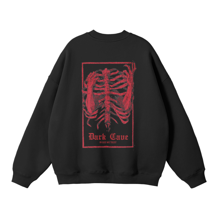 Dark Cave Ribcage Pullover